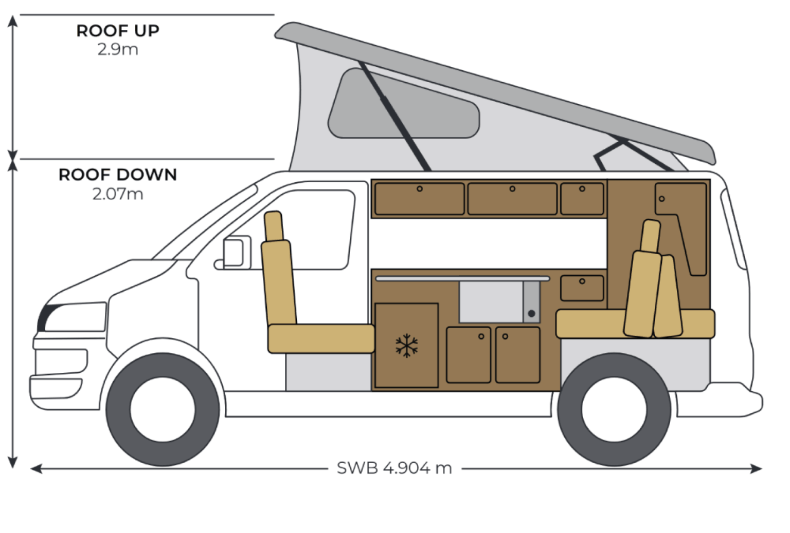 Camper King Monte Carlo SWB Layout 1